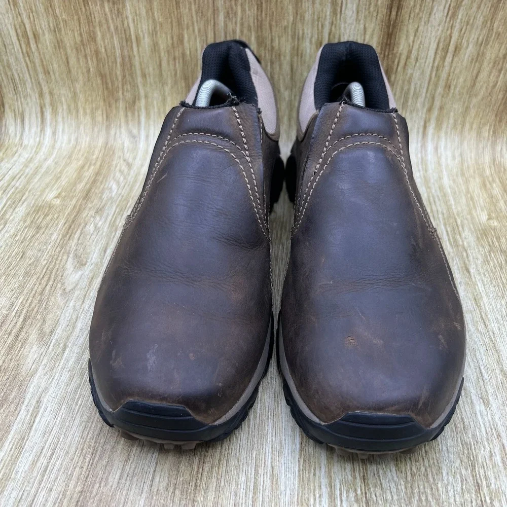 Merrell Moab Rover Men's Size 12 Kangaroo Brown Leather Slip On Vibram J21307